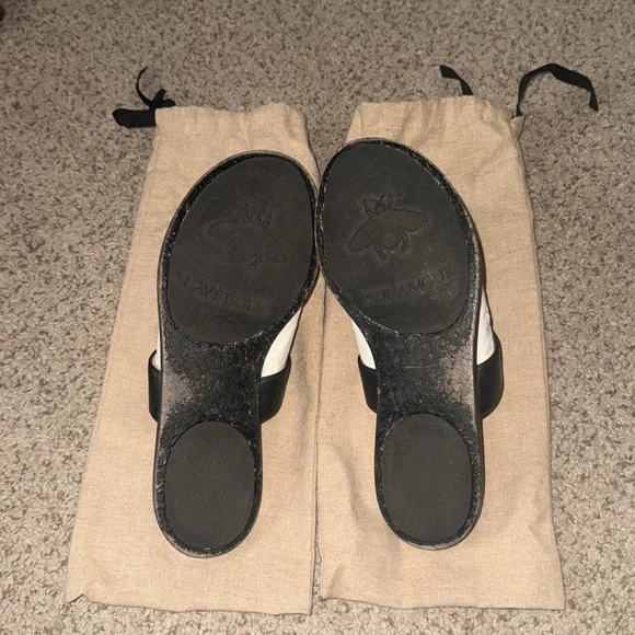 Gucci Marmont Leather Thong Sandal with Double G (GG) — Black Size 40 - Picture 14 of 14